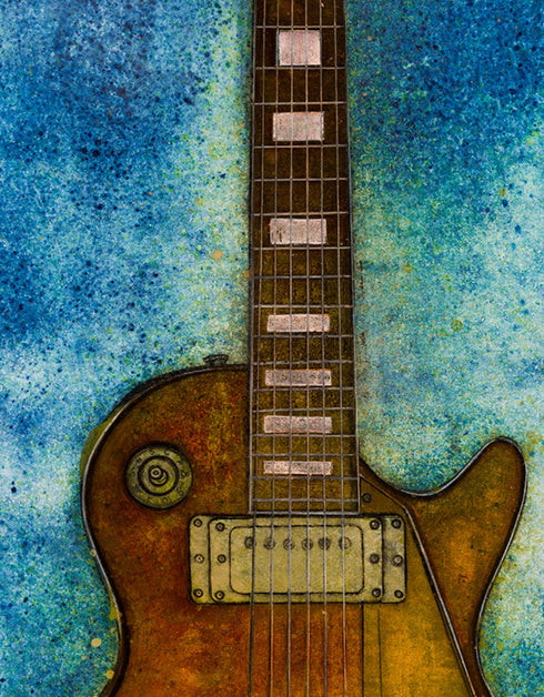 Gibson Les Paul Custom | Framed Giclee Print on Canvas